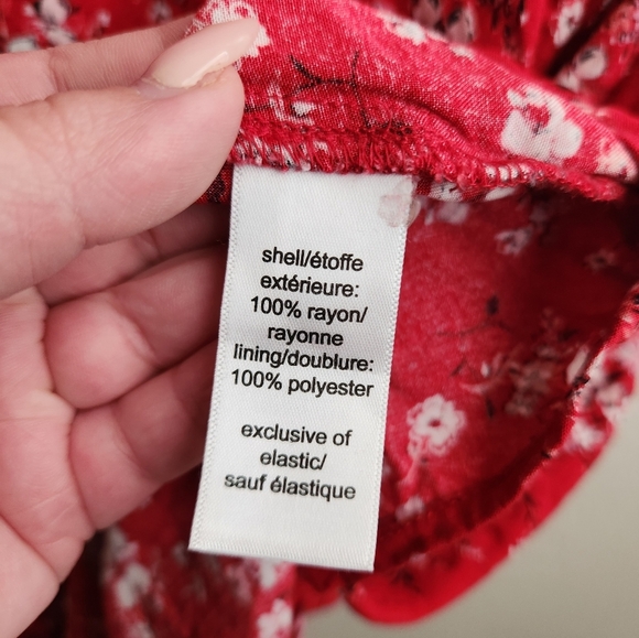 maurices- Red Floral Dress - Picture 7 of 7